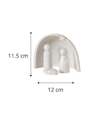 Figura decorativa de nacimiento Navidad Cantia de cerámica