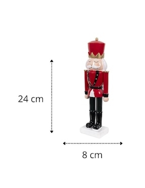 Figura decorativa de soldado Navidad Cantia de resina