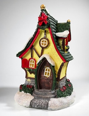 Figura decorativa de casa Navidad Cm-Top Casa Navideña de resina