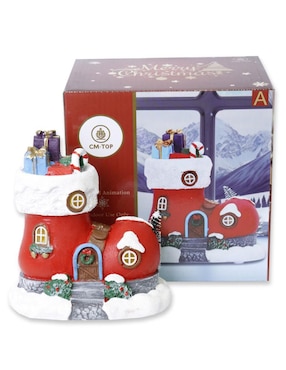Figura decorativa de bota Navidad Cm-Top de resina