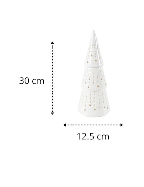 Figura decorativa de árbol Cantia de porcelana
