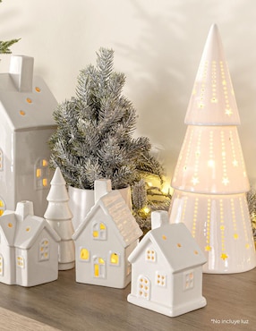 Figura decorativa de árbol Cantia de porcelana