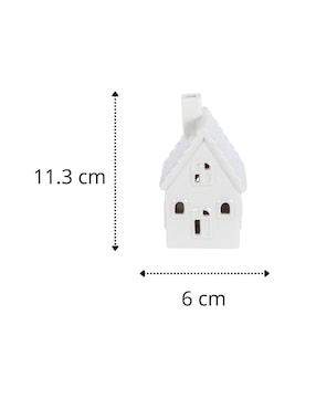 Figura decorativa de casa Cantia de cerámica
