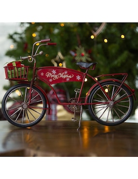 Figura decorativa de bicicleta Running Decora de metal