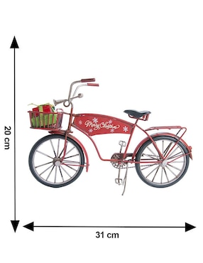 Figura decorativa de bicicleta Running Decora de metal