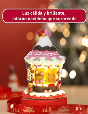 Figura decorativa de casa Navidad Cm-Top Casa de Jengibre de resina
