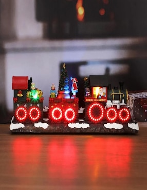Figura decorativa de tren Navidad Cm-Top Tren Navideño de resina