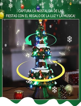 Figura decorativa de pino Navidad Cm-Top Villa en Árbol de Navidad de resina