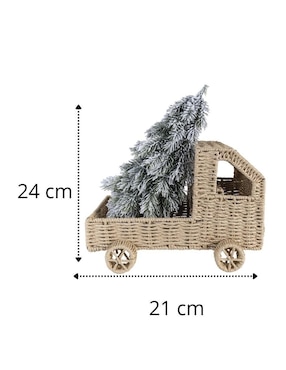 Figura decorativa de camión Navidad Cantia