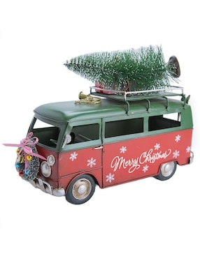 Figura decorativa de combi Navidad Running Decora de metal