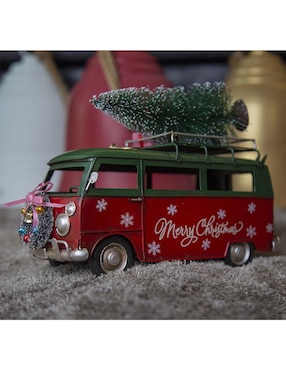 Figura decorativa de combi Navidad Running Decora de metal