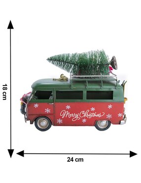 Figura decorativa de combi Navidad Running Decora de metal