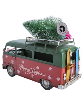 Figura decorativa de combi Navidad Running Decora de metal