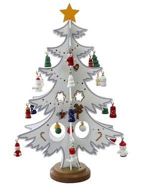 Figura decorativa de árbol navidad Navidad Running Decora de madera