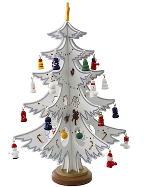Figura decorativa de árbol navidad Navidad Running Decora de madera