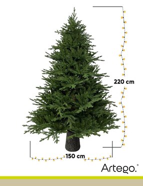 Árbol de navidad Artego tronco realista Douglas de pvc