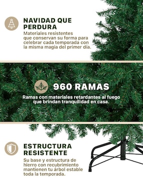 Árbol de navidad Esquimal Clasico frondoso
de pvc