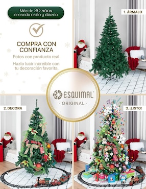 Árbol de navidad Esquimal Clasico frondoso
de pvc