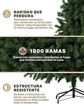 Árbol de navidad Esquimal Clasico frondoso
de pvc
