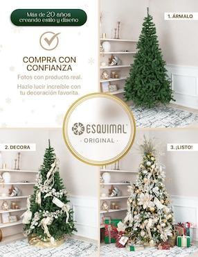 Árbol de navidad Esquimal Clasico frondoso
de pvc