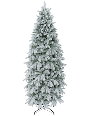 Árbol de navidad Esquimal Tipo Lápiz Nevado Canadiense de PVC