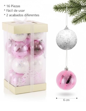 Set de esfera navideña Cm-Top con 16 piezas