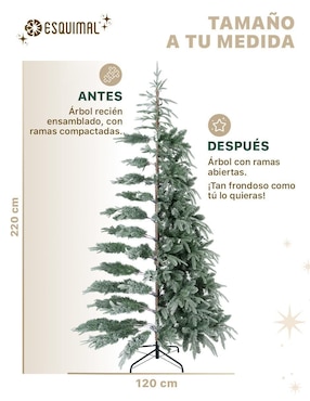Árbol de navidad Esquimal pino nevado escandinavo