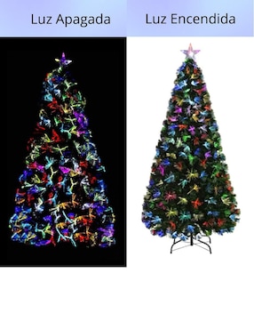 Árbol decorativo Light And Space de plástico con 150 luces