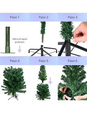 Árbol decorativo Light And Space de plástico con 150 luces