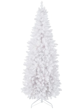 Árbol de navidad Esquimal tipo lápiz blanco nacarado