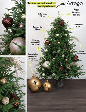 Árbol de navidad Artego Vista natural tronco realista