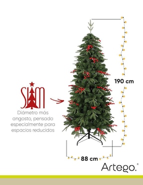 Árbol de navidad Artego slim tipo lápiz