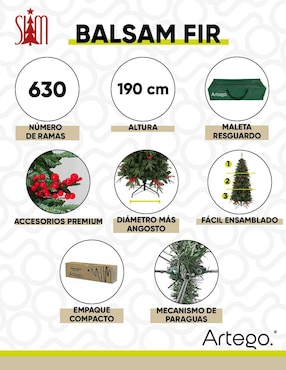 Árbol de navidad Artego slim tipo lápiz