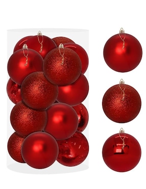Set de esfera navideña Artego Grandes Wine con 16 piezas
