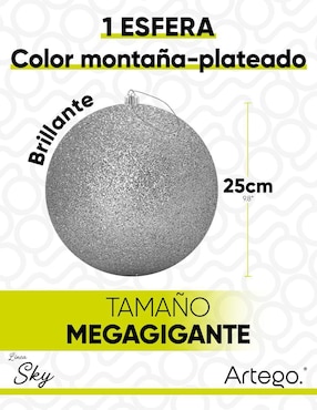 Esfera navideña Artego Gigante Montaña con 1 pieza