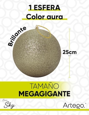 Esfera navideña Artego Gigante Aura con 1 pieza