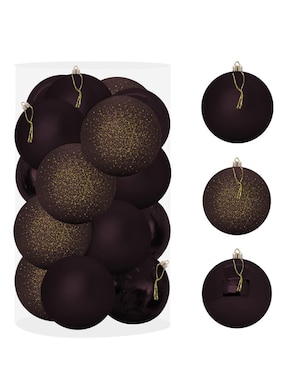 Set de esfera navideña Artego Grandes Luxor con 16 piezas