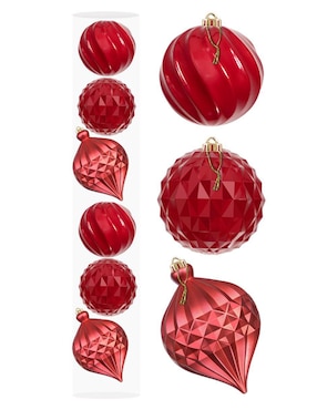 Set de esfera navideña Artego Extra Grandes Caramel Mila con 6 piezas