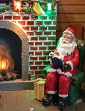 Figura decorativa de santa claus Navidad Cm-Top de resina