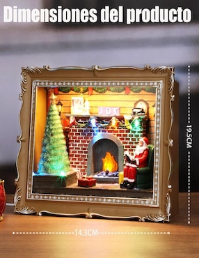 Figura decorativa de santa claus Navidad Cm-Top de resina