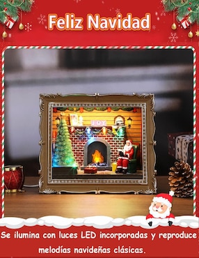 Figura decorativa de santa claus Navidad Cm-Top de resina