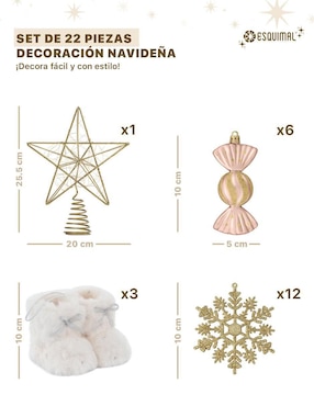 Set de ornamentos navideños Esquimal