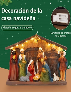 Figura decorativa de nacimiento Navidad Cm-Top de resina