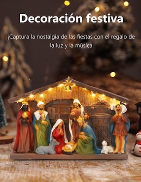 Figura decorativa de nacimiento Navidad Cm-Top de resina