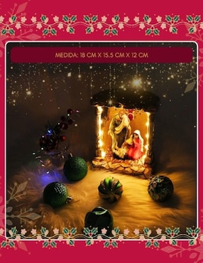 Figura decorativa de nacimiento Navidad Cm-Top de resina