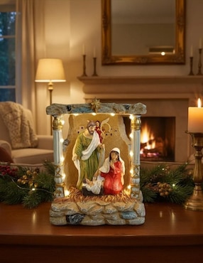 Figura decorativa de nacimiento Navidad Cm-Top de resina