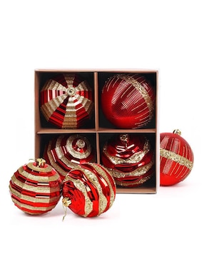 Set de esfera navideña Artego con 4 piezas