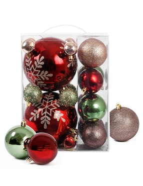 Set de esfera navideña Artego con 20 piezas