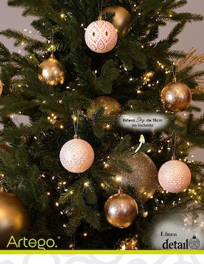 Set de esfera navideña Artego Detail Passion con 18 piezas