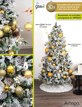 Set de esfera navideña Artego Nice con 30 piezas